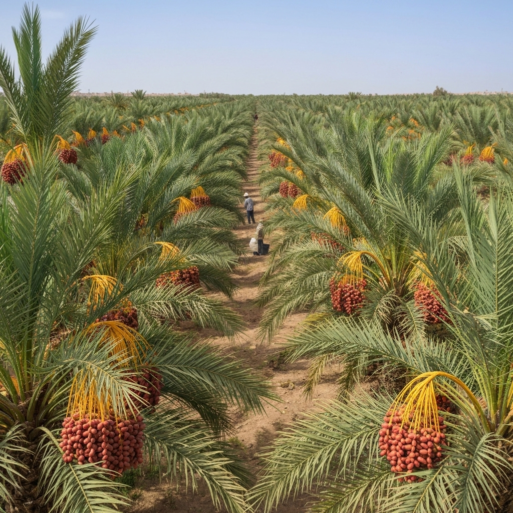 Premium Libyan date palm farm